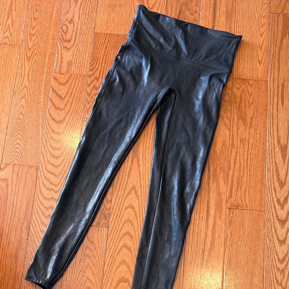 SPANX Glossy Black Leggings